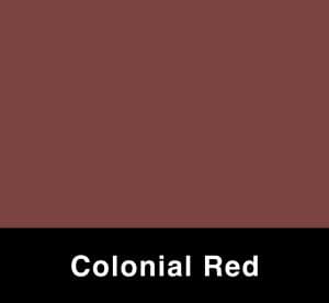 Colonial Red metal panel swatch