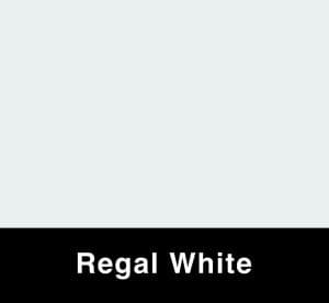 Regal White metal panel swatch