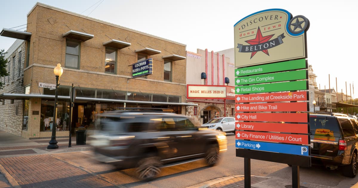 Downtown Belton, Texas — Bell County seat