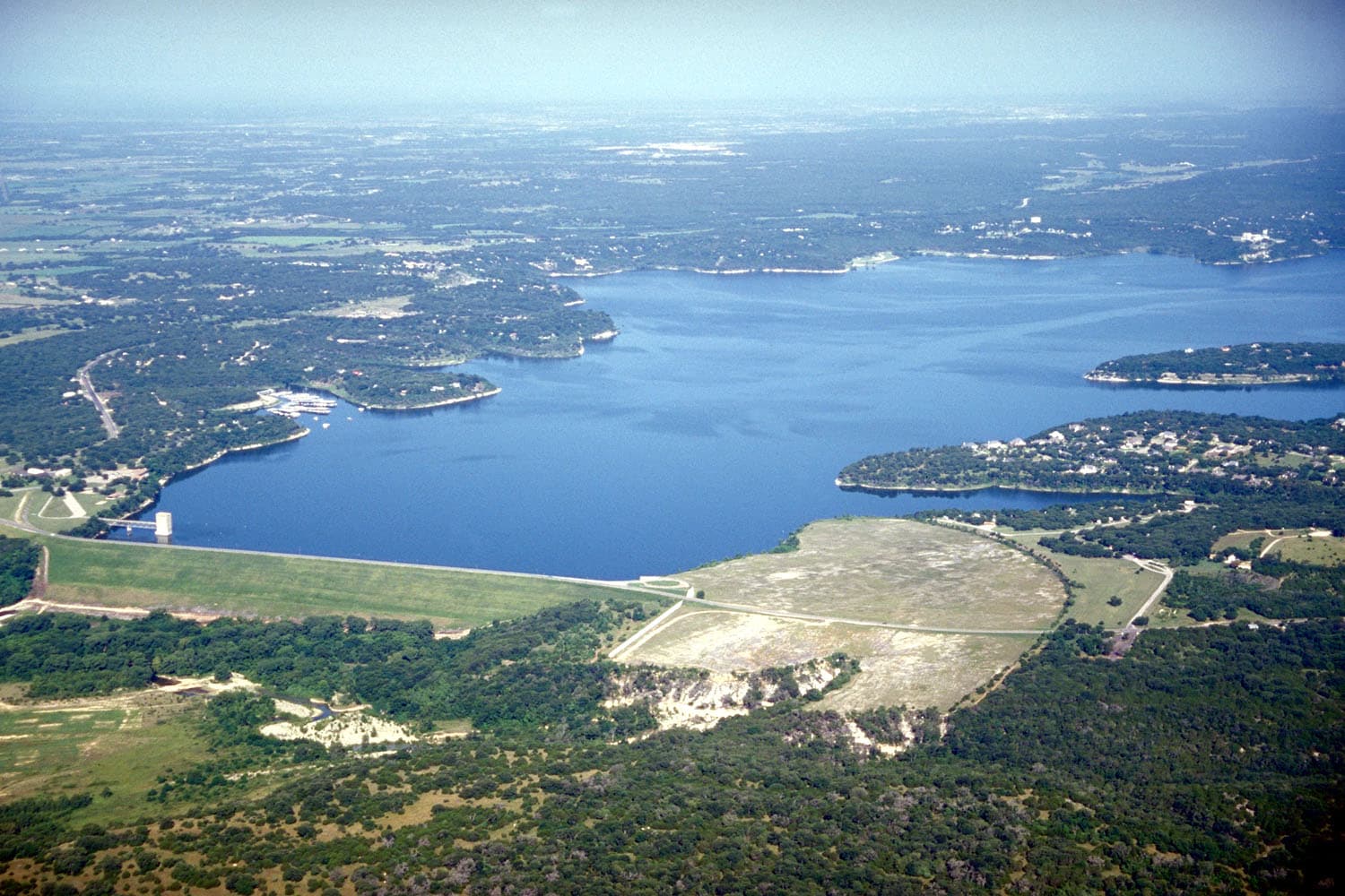 Lake Belton shoreline in Belton, Texas